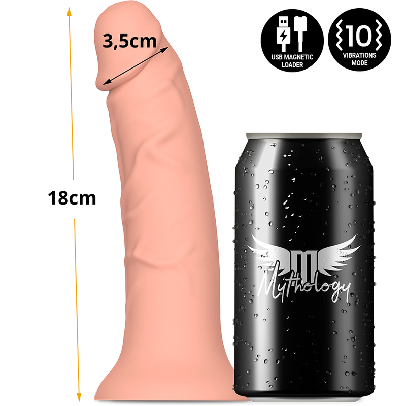 MYTHOLOGIE - ASHER ORIGINELE DILDO S - VIBRADOR COMPATIBEL MET WATCHME DRAADLOZE TECHNOLOGIE