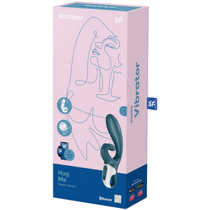 Satisfyer – Application vibrateur hug me rabbit bleu