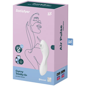 Satisfyer – Application stimulateur et vibrateur curvy trinity 5 bleu