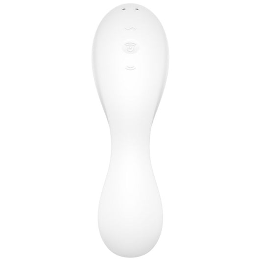 SATISFYER CURVY TRINITY 5 ESTIMULATOR Y VIBRADOR APP - AZUL