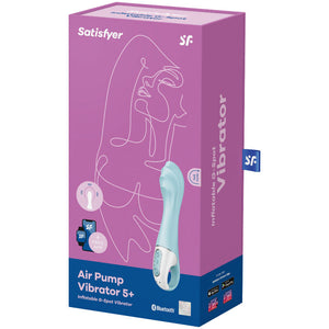 Satisfyer – Air pump vibrator 5+ app gonflable g-spot vibrator bleu
