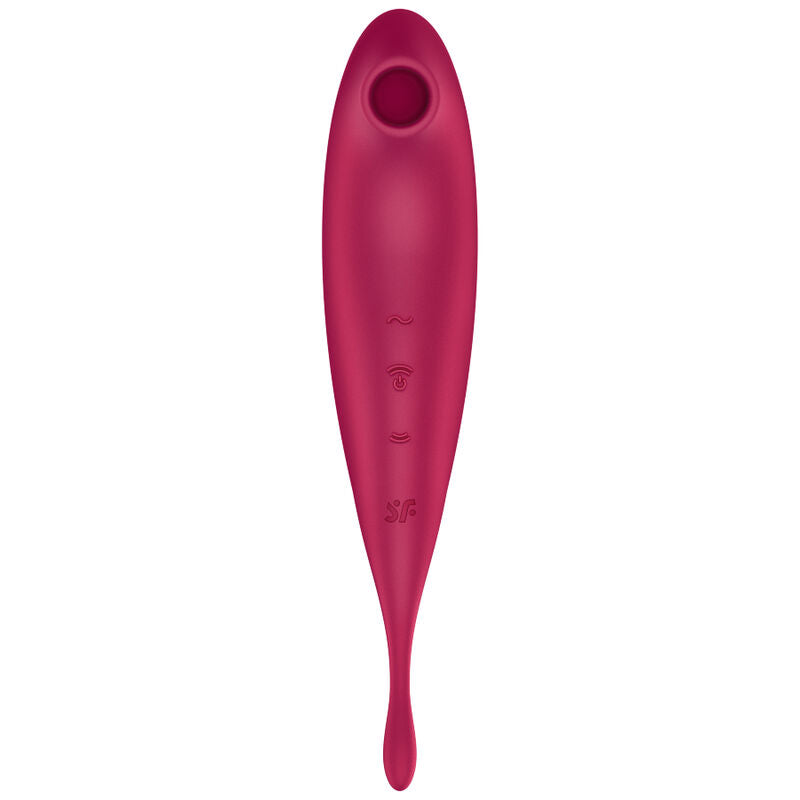 SATISFYER - TWIRLING PRO+ ESTIMULATOR Y VIBRADOR APP GREEN