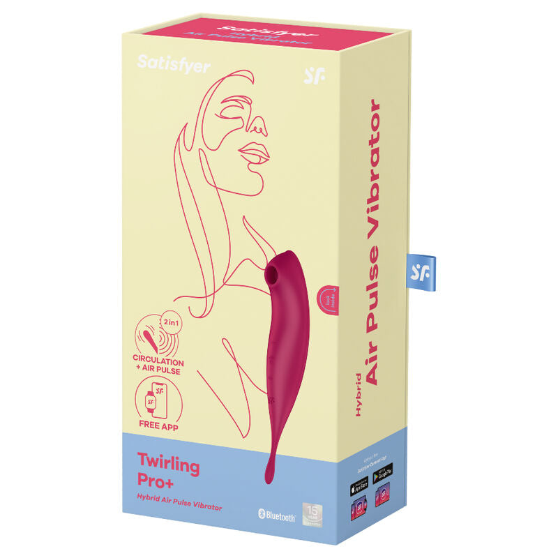 SATISFYER - TWIRLING PRO+ ESTIMULATOR Y VIBRADOR APP GREEN