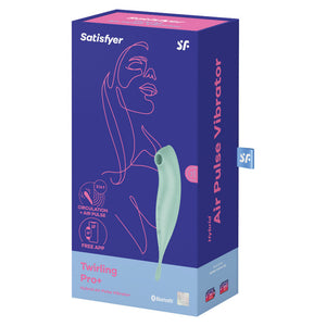 Satisfyer – Application de stimulateur et vibrateur twirling pro+ vert