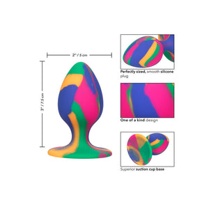 Plug anal Cheeky tie-dye, taille moyenne