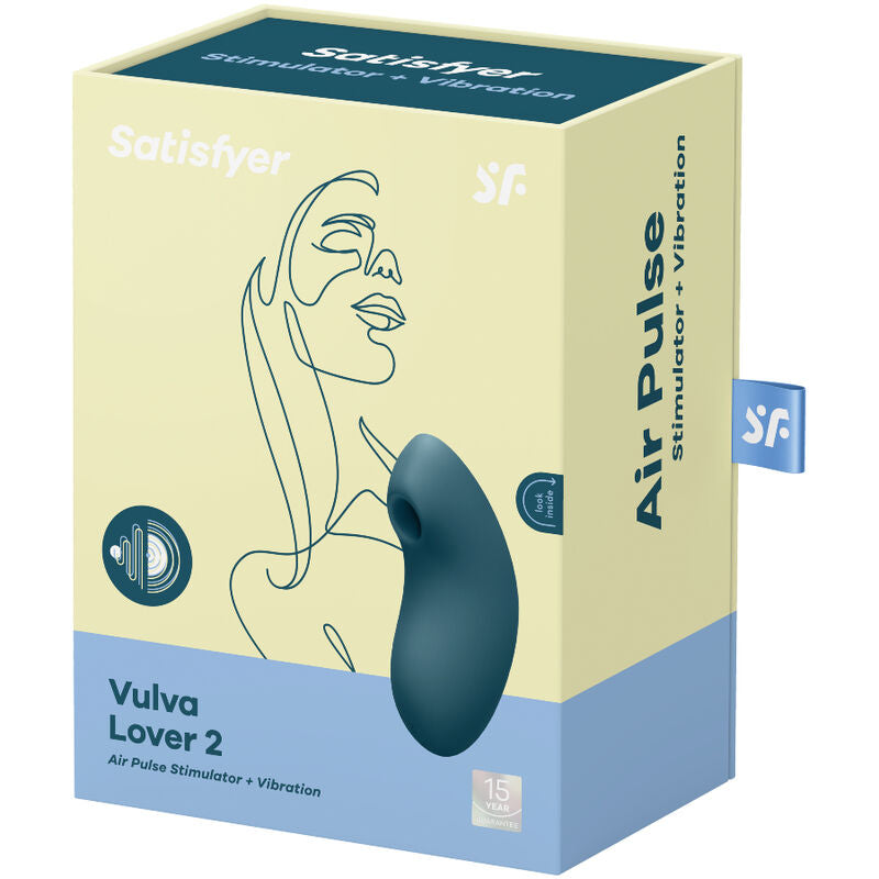 TEVREDEN VULVA LOVER 2 ESTIMULATOR EN VIBRADOR - AZUL