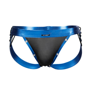 Cut4Men – Jockstrap desire cuirette bleu
