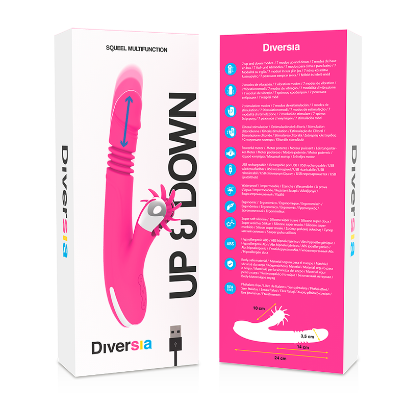 DIVERSIA - KONIJN OP EN NEER 24 CM