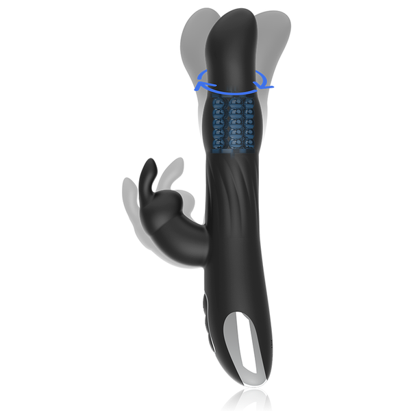 Vibrateur et rotateur brilly glam moebius rabbit compatible avec la technologie sans fil watchme
