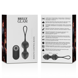 Brilly Glam – Perles de kegel vibrantes télécommande