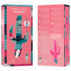 Happy Loky – Donald triple stimulation : anal, g-spot & clitoral watchme technologie sans fil compatible