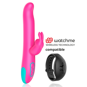 Happy Loky – Pluto lapin vibrateur et rotateur watchme technologie sans fil compatible