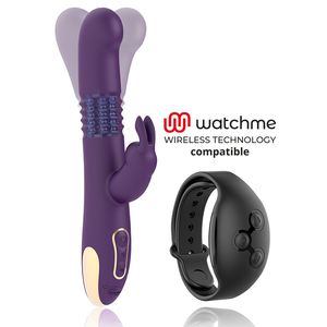 Treasure – Bastian rabbit up & down, rotateur et vibrateur compatible avec la technologie sans fil watchme