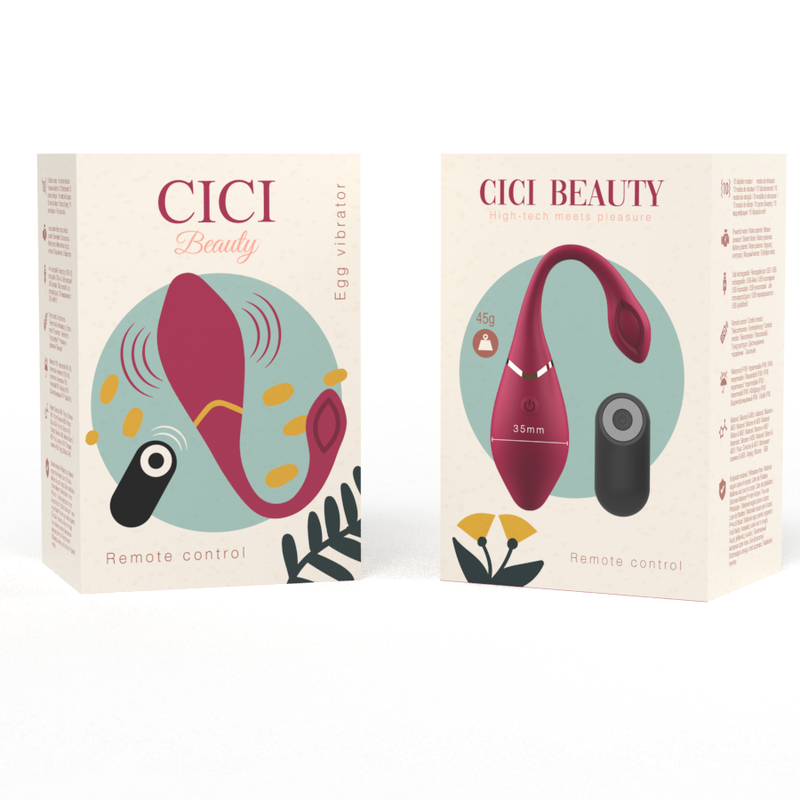 CICI BEAUTY - PREMIUM SILICONEN EIVIBRATOR MET AFSTANDSBEDIENING