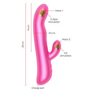 Vibromasseur rabbit rotatif Oslo + App