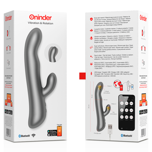 Vibromasseur rabbit rotatif Oslo + App