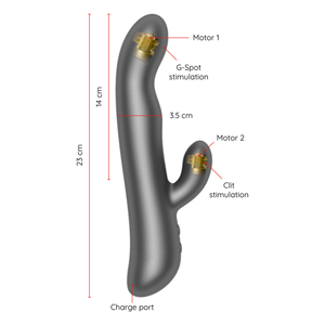 Vibromasseur rabbit rotatif Oslo + App