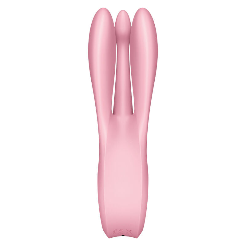 SATISFYER - VIBRATEUR THREESOME 1 ROSE