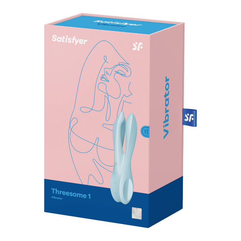 SATISFYER - VIBRATEUR THREESOME 1 ROSE