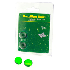 Taloka – 2 boules brésiliennes gel intime menthe