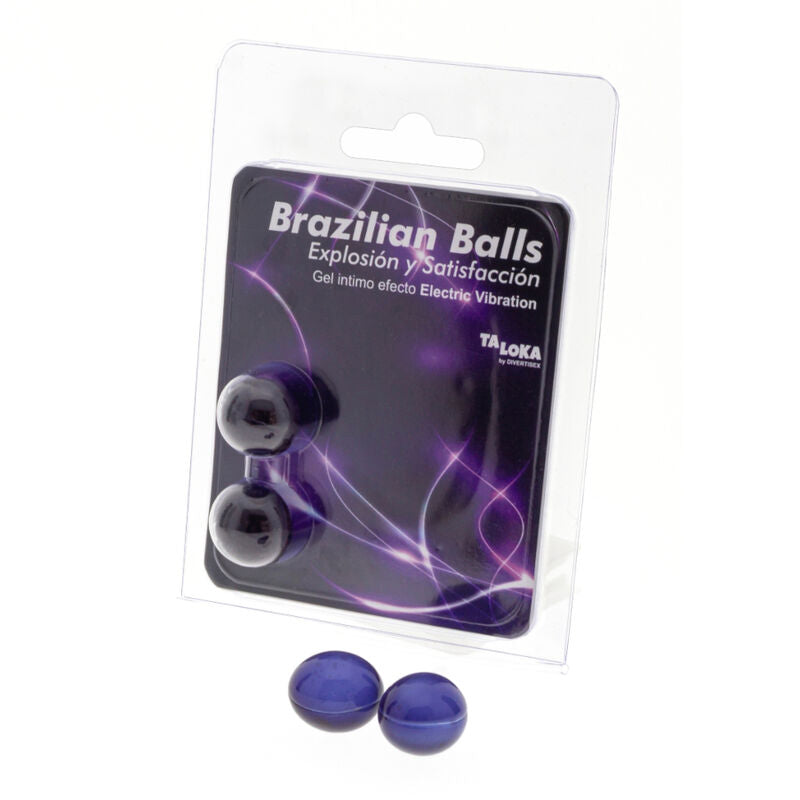 Taloka – 2 balles brésiliennes effet vibrant électrique gel excitant