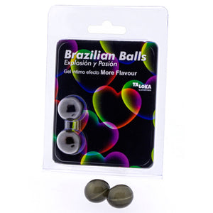 Taloka – 2 boules brésiliennes plus deffet de saveur gel excitant