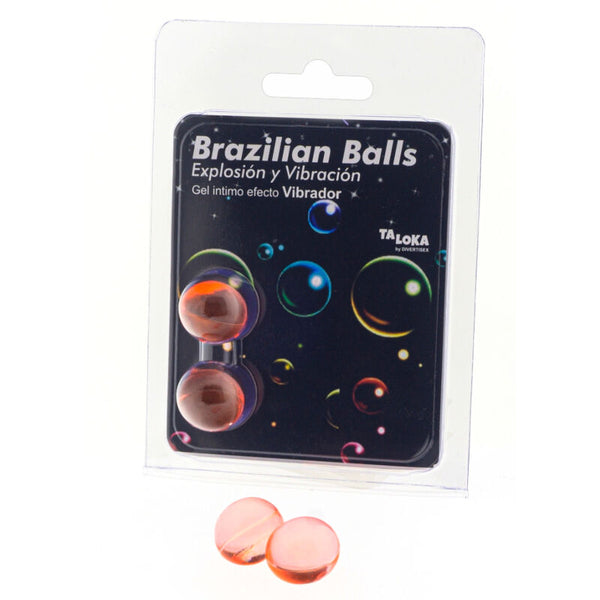 Taloka – 2 balles brésiliennes gel excitant effet vibrant