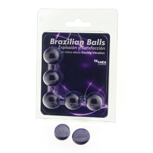 Taloka – 5 balles brésiliennes effet vibrant électrique gel excitant