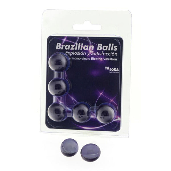 Taloka – 5 balles brésiliennes effet vibrant électrique gel excitant