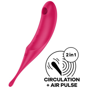 Satisfyer – Stimulateur et vibrateur twirling pro air pulse bleu