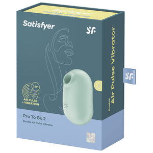 Satisfyer – Stimulateur et vibrateur double air pulse pro to go 2 vert