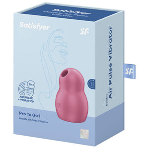 Satisfyer – Stimulateur et vibrateur double air pulse pro to go 1 bleu