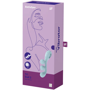 Satisfyer – Vibrateur multi tri ball 2 bleu