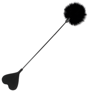 Darkness – Fouet plume damour noir 40 cm