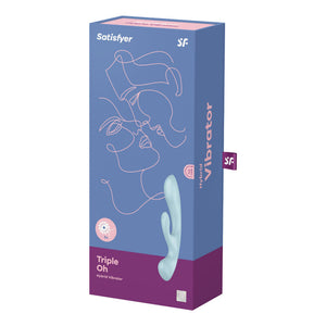 Satisfyer – Vibration hybride triple oh bleu