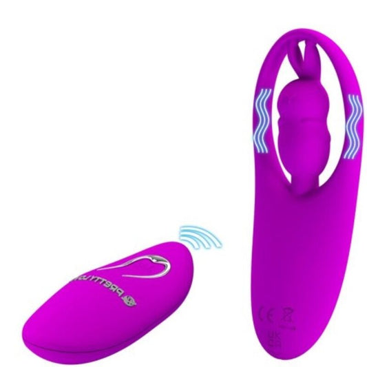 PRETTY LOVE - WILD RABBIT ESTIMULATOR FOR BRAGUITA WITH REMOTE CONTROL LILA