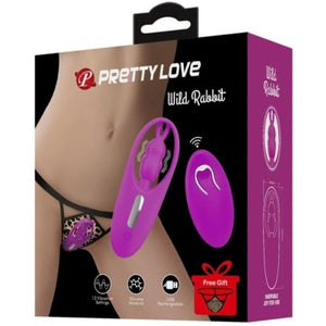 Pretty Love – Wild rabbit stimulateur pour culottes avec télécommande lilas