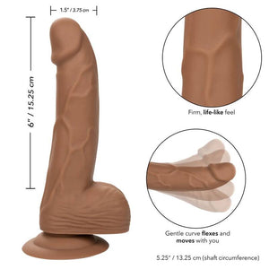 Gode réaliste en silicone, 6 pouces