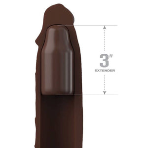 FANTASY X-TENSIONS ELITE 7 INCH EXTENSION WITH STRAP BROWN