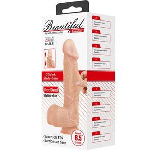 Baile – Belle rencontre bahamut gode réaliste flexible 21.8 cm naturel