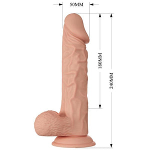Baile – Belle rencontre buraq gode réaliste flexible 24 cm naturel