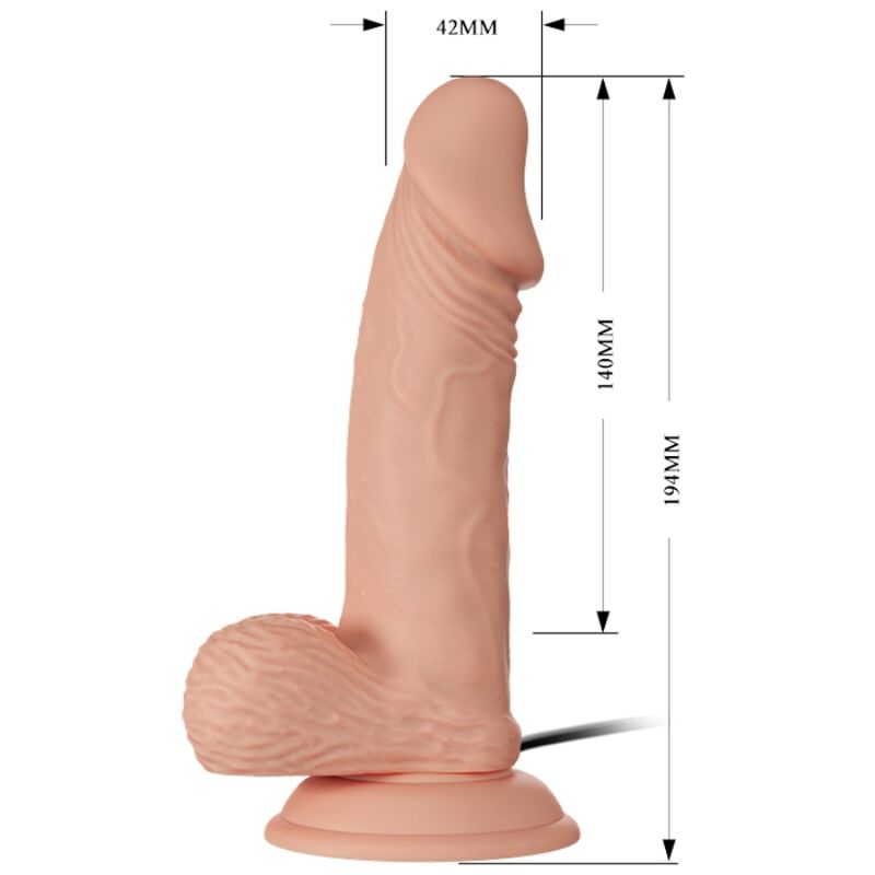 BAILE - PRACHTIGE ONTMOETING ZEBULON VIBRACIÓN 19,4 CM NATUURLIJK