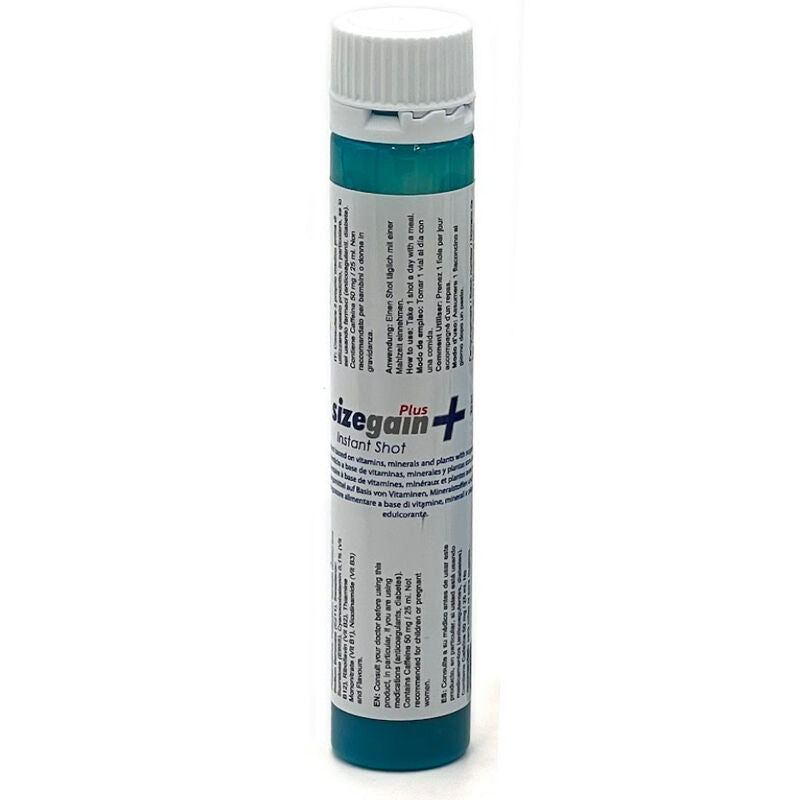 500 COSMETICS - SIZEGAIN PLUS INSTANT SHOT VIGORIZANTE MASCULINO 5 UNITS