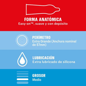 Durex – Préservatifs sensibles XL 10 unités