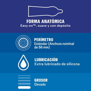Durex – Extra Safe, préservatifs renforcés (boîte de 12)