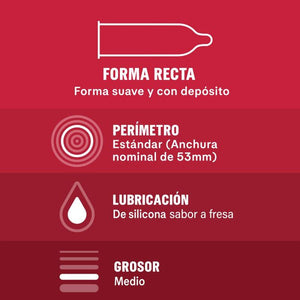 Durex – Taste Me, préservatifs aromatisés fruités (12 unités)