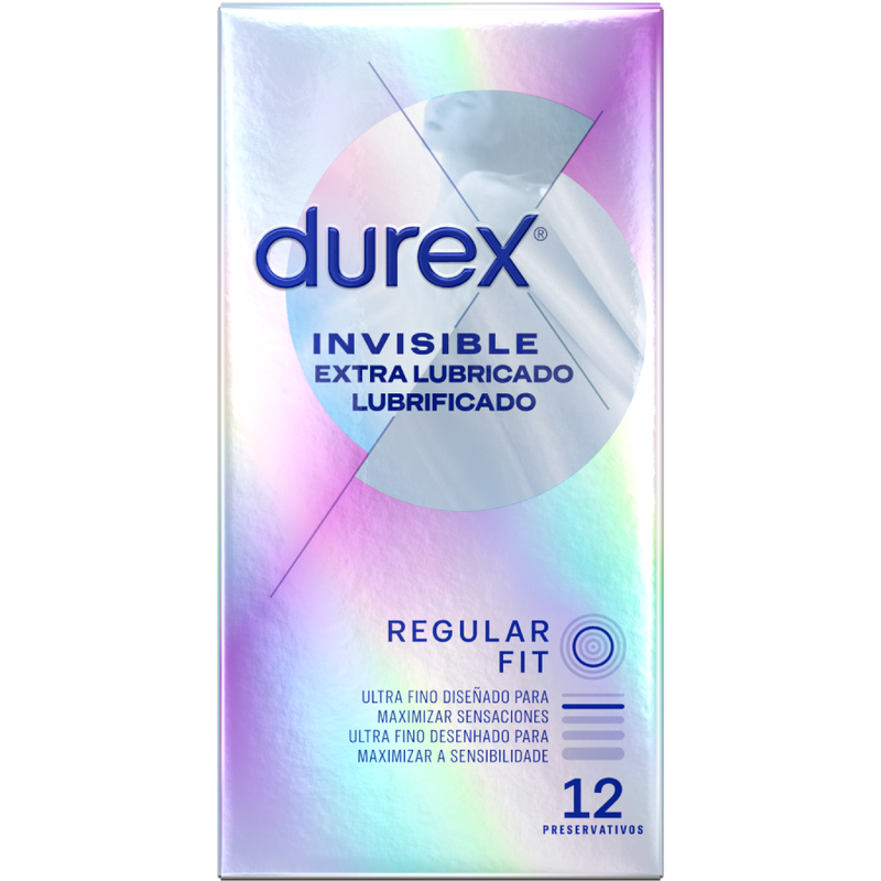 DUREX - ONZICHTBARE EXTRA LUBRICADO 12 UNIDADES