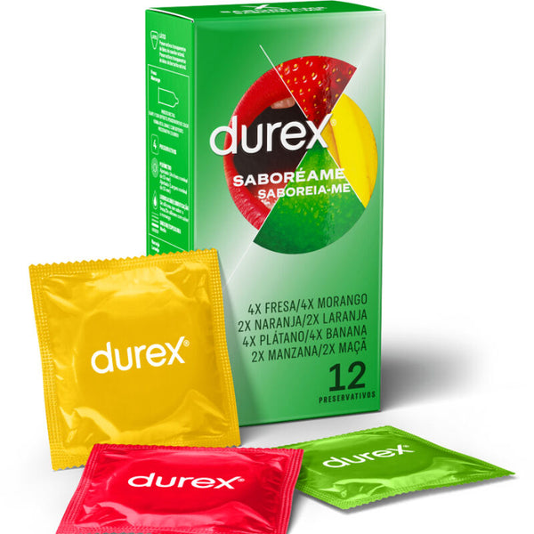 Durex – Taste Me, gearomatiseerde condooms met fruitsmaak (12 stuks)