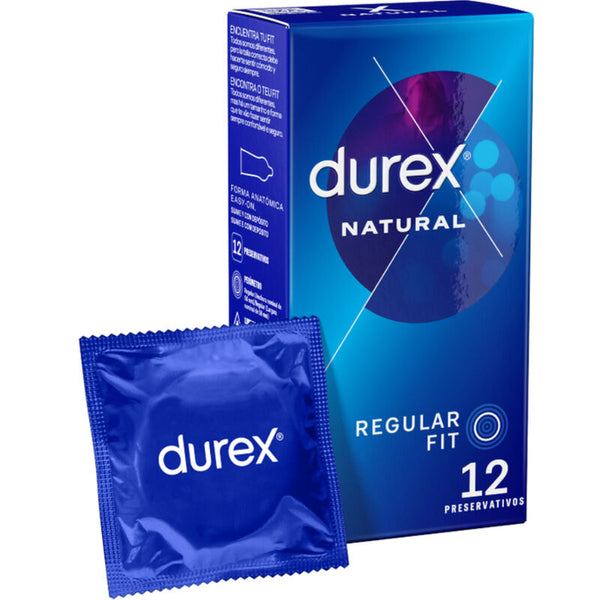 Durex – Naturel Plus, makkelijk aan te brengen condooms (doos van 12)