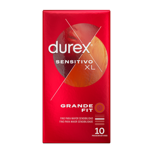 Durex – Préservatifs sensibles XL 10 unités